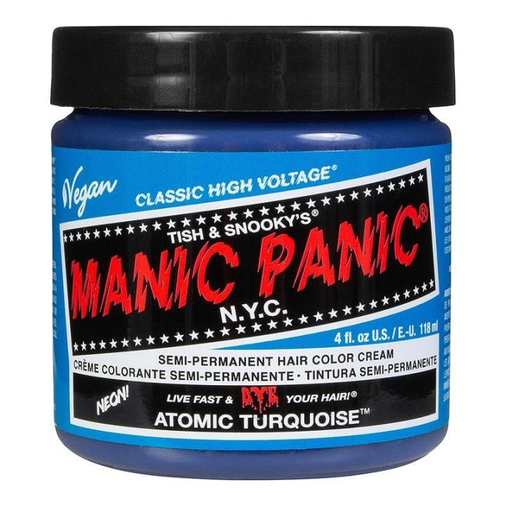 Manic Panic Classic Cream Atomic Turquoise in de groep BEAUTY & HEALTH / Haar & Styling / Haarverzorging / Haarverf / Haarverf & Kleurbommen bij TP E-commerce Nordic AB (C10252)
