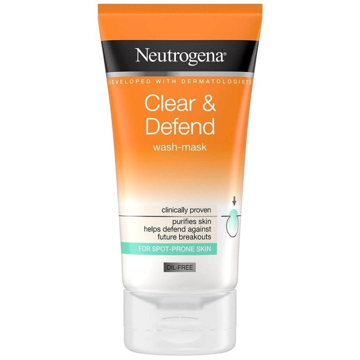 Neutrogena Clear & Defend Wash-Mask 150 ml in de groep BEAUTY & HEALTH / Huidsverzorging / Gezicht / Schoonmaak bij TP E-commerce Nordic AB (C10407)
