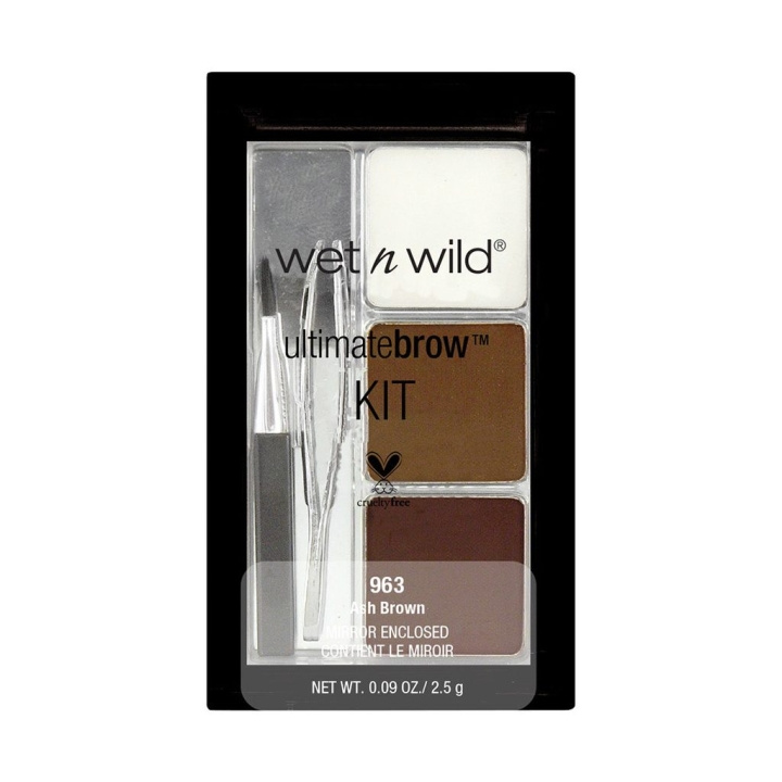 Wet n Wild Color Icon Brow Kit - Ash Brown 2,5g in de groep BEAUTY & HEALTH / Makeup / Ogen & Wenkbrauwen / Wenkbrauwkits bij TP E-commerce Nordic AB (C10595)