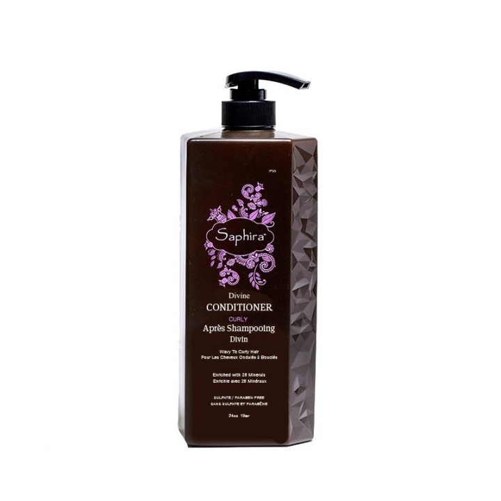 Saphira Curly Divine Conditioner 1000ml in de groep BEAUTY & HEALTH / Haar & Styling / Haarverzorging / Conditioner bij TP E-commerce Nordic AB (C11081)