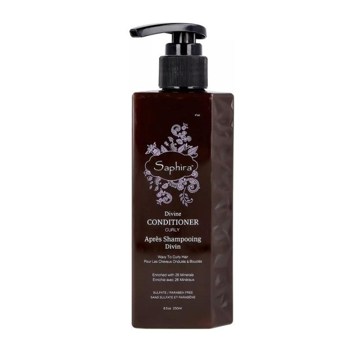 Saphira Curly Divine Conditioner 250ml in de groep BEAUTY & HEALTH / Haar & Styling / Haarverzorging / Conditioner bij TP E-commerce Nordic AB (C11083)