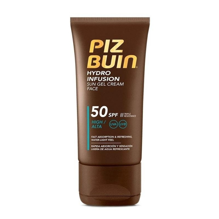 Piz Buin Hydro Infusion Sun Gel Cream Face SPF50 50ml in de groep BEAUTY & HEALTH / Huidsverzorging / Zonnebank / Zonnebescherming bij TP E-commerce Nordic AB (C11336)