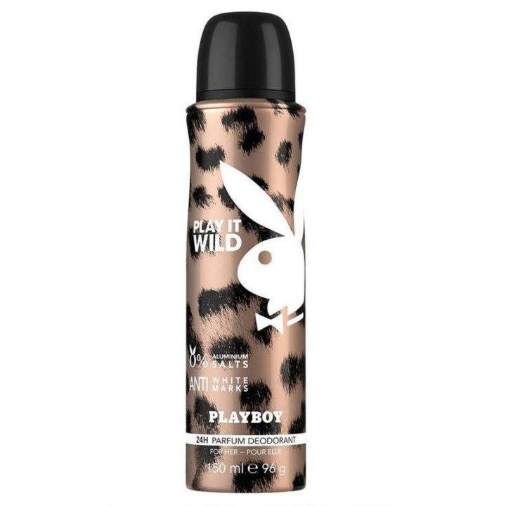 Playboy Play It Wild For Her Deo Spray 150ml in de groep BEAUTY & HEALTH / Geuren & Parfum / Deodorant / Deodorant voor mannen bij TP E-commerce Nordic AB (C11436)