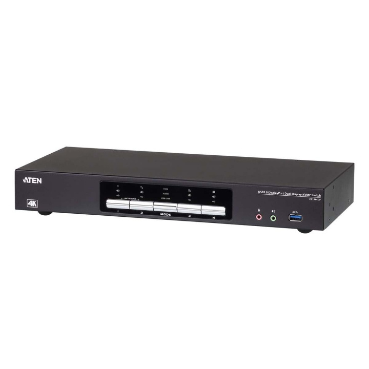 4-poorts USB 3.0 4K DisplayPort Dual Display KVMP™-switch in de groep COMPUTERS & RANDAPPARATUUR / Computerkabels / Schakelaars bij TP E-commerce Nordic AB (C11532)