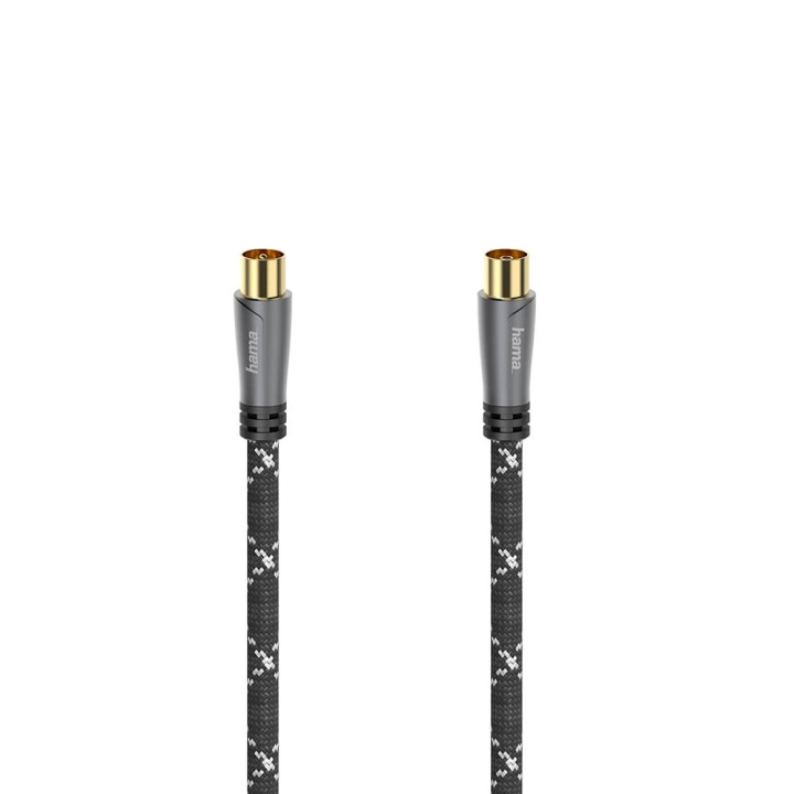  Antenna Cable 120dB Black/Grey 1.5m in de groep HOME ELECTRONICS / Kabels & Adapters / Antennekabels & Accessoires / Antennekabels bij TP E-commerce Nordic AB (C11747)