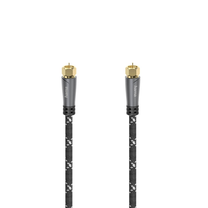 Antenna Cable SAT 120dB F-F Black/Grey 1.5m in de groep HOME ELECTRONICS / Kabels & Adapters / Antennekabels & Accessoires / Antennekabels bij TP E-commerce Nordic AB (C11751)