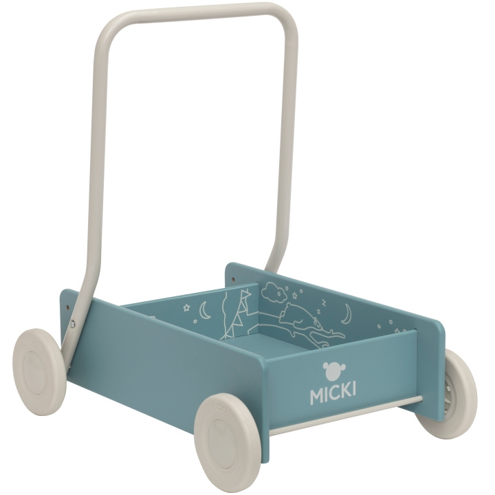 Micki Micki Lära Gå Vagn, Blå - Fyndvara in de groep SPEELGOED, KINDER- & BABYPRODUCTEN / Babyspeelgoed / Loopstoeltjes bij TP E-commerce Nordic AB (C11862D)