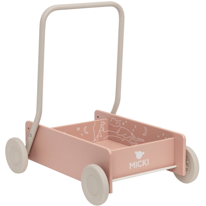 Micki Micki Lära Gå Vagn, Rosa in de groep SPEELGOED, KINDER- & BABYPRODUCTEN / Babyspeelgoed / Loopstoeltjes bij TP E-commerce Nordic AB (C11863D)