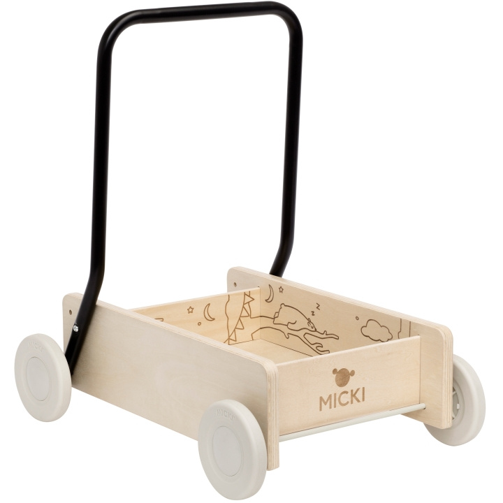 Micki Lära gå vagn trä premium in de groep SPEELGOED, KINDER- & BABYPRODUCTEN / Babyspeelgoed / Loopstoeltjes bij TP E-commerce Nordic AB (C11871)
