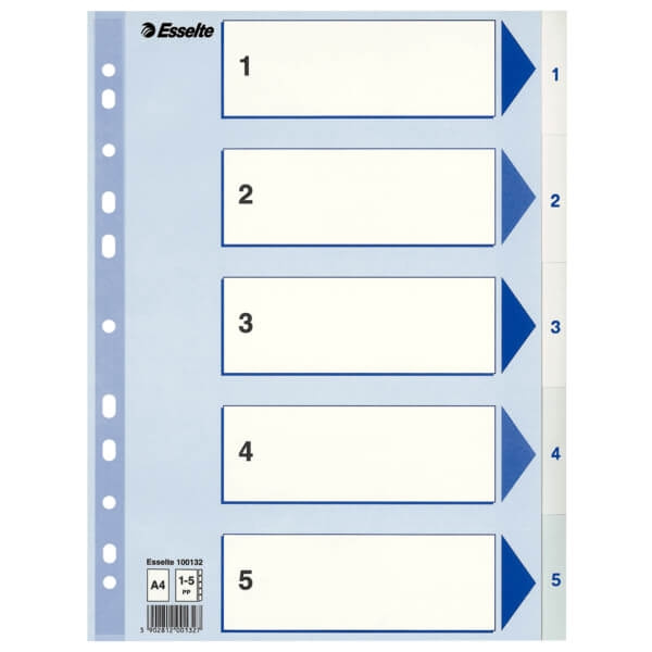 ESSELTE Register Non-Stop A4/1-5 in de groep HUISHOUDEN & TUIN / Kantoormateriaal / Overige bij TP E-commerce Nordic AB (C11992)