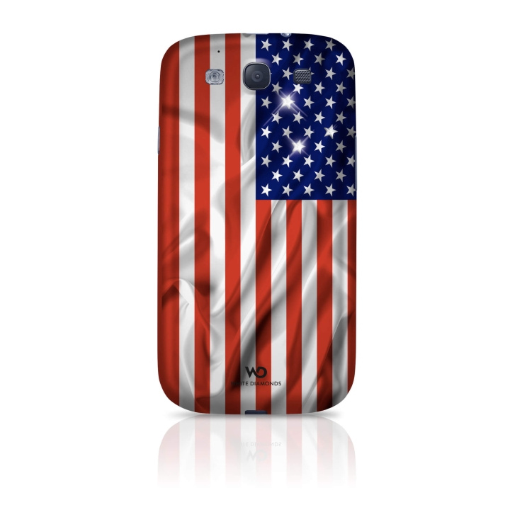 Flag USA Mobile Phone Cover f or Samsung Galaxy S III, red in de groep SMARTPHONE & TABLETS / Mobielbescherming / Samsung bij TP E-commerce Nordic AB (C12088)