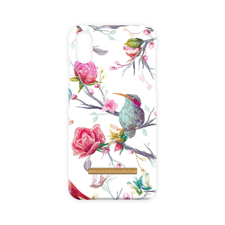 Shine Vintage Birds iPhoneX/Xs in de groep SMARTPHONE & TABLETS / Mobielbescherming / Apple / iPhone X/XS bij TP E-commerce Nordic AB (C12118)