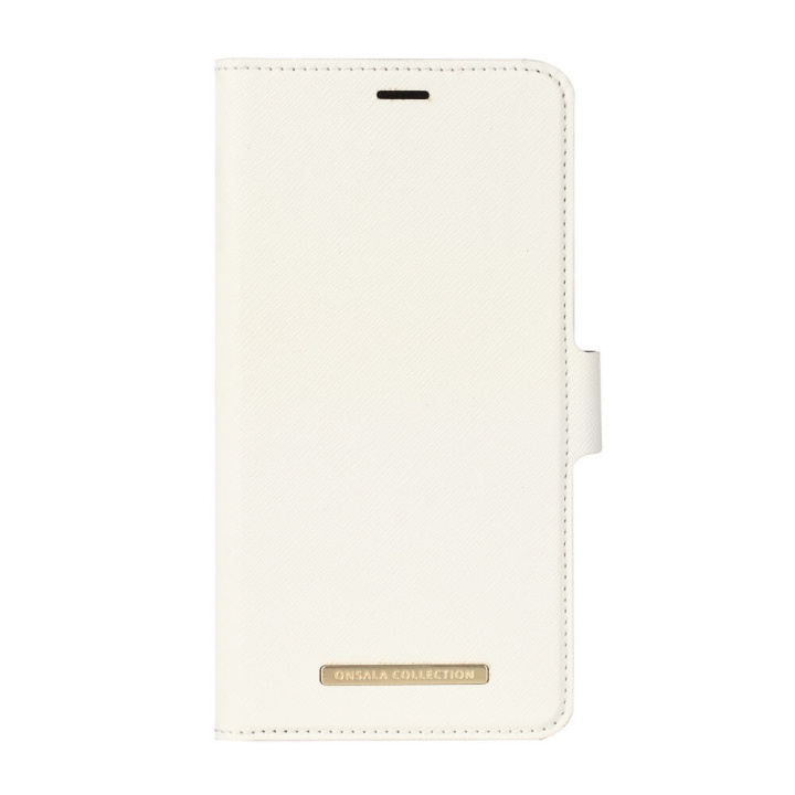 Mobile Wallet Saffiano White iPhoneXs Max in de groep SMARTPHONE & TABLETS / Mobielbescherming / Apple / iPhone XS Max / Wallet Case bij TP E-commerce Nordic AB (C12152)