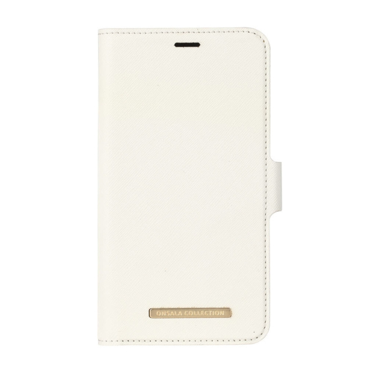 Mobile Wallet Saffiano White iPhoneXR in de groep SMARTPHONE & TABLETS / Mobielbescherming / Apple / iPhone XR / Wallet Case bij TP E-commerce Nordic AB (C12154)