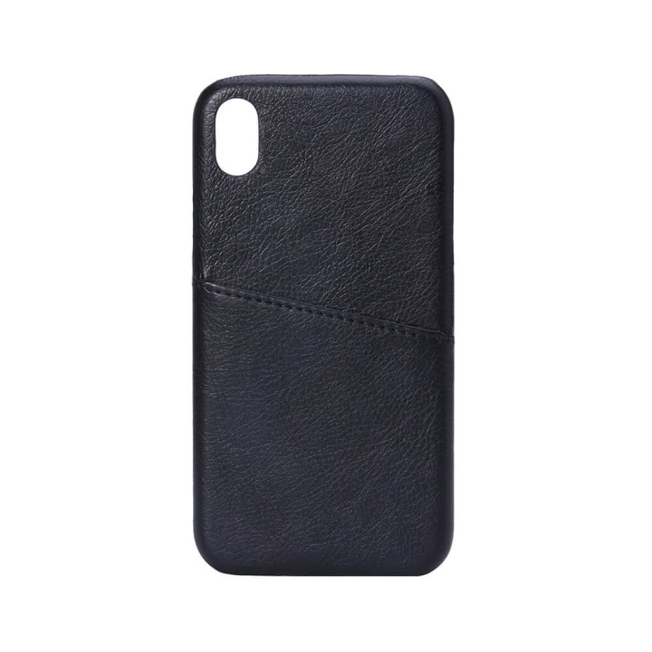 Mobilecover Black iPhone XR Creditcard Pocket in de groep SMARTPHONE & TABLETS / Mobielbescherming / Apple / iPhone XR / Hoesjes bij TP E-commerce Nordic AB (C12168)