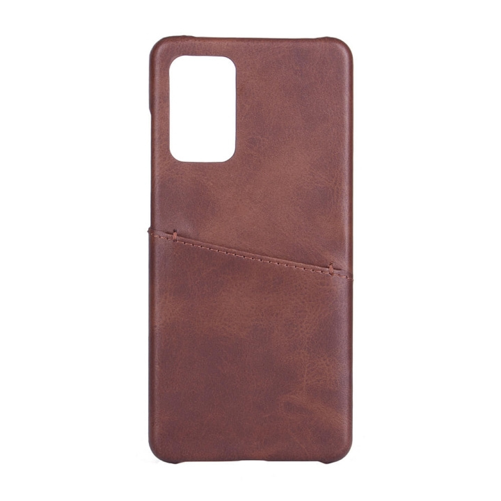 Mobile Cover Brown with Cardpocket Samsung A72 in de groep SMARTPHONE & TABLETS / Mobielbescherming / Samsung bij TP E-commerce Nordic AB (C12171)