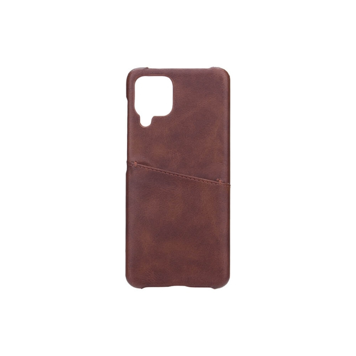 Mobile Cover Brown with Cardpocket Samsung A22 4G in de groep SMARTPHONE & TABLETS / Mobielbescherming / Samsung bij TP E-commerce Nordic AB (C12177)