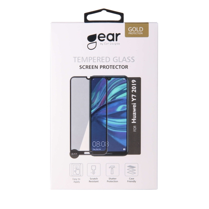 Glass Prot. 3D Huawei Y7 2019 in de groep SMARTPHONE & TABLETS / Mobielbescherming / Huawei/Honor bij TP E-commerce Nordic AB (C12411)