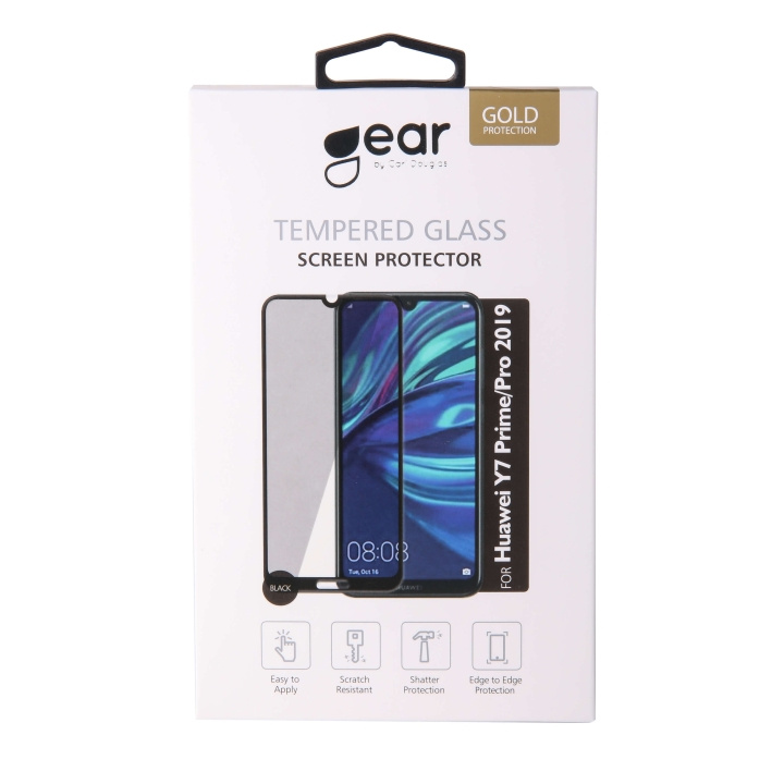Glass Prot. 3D Huawei Y7 Prime/Pro 2019 in de groep SMARTPHONE & TABLETS / Mobielbescherming / Huawei/Honor bij TP E-commerce Nordic AB (C12412)