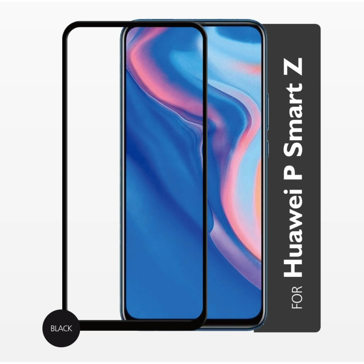 Glass Prot. 2,5D Full Cover Huawei P Smart Z 2019 in de groep SMARTPHONE & TABLETS / Mobielbescherming / Huawei bij TP E-commerce Nordic AB (C12428)