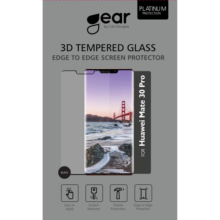 Glass Prot. 3D Full Cover Black Huawei Mate 30 Lite in de groep SMARTPHONE & TABLETS / Mobielbescherming / Huawei/Honor bij TP E-commerce Nordic AB (C12431)