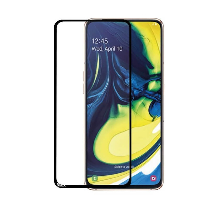 Glass Prot. 3D Full Cover Black Samsung A71 / A81 / Note 10 Lite in de groep SMARTPHONE & TABLETS / Mobielbescherming / Samsung bij TP E-commerce Nordic AB (C12436)