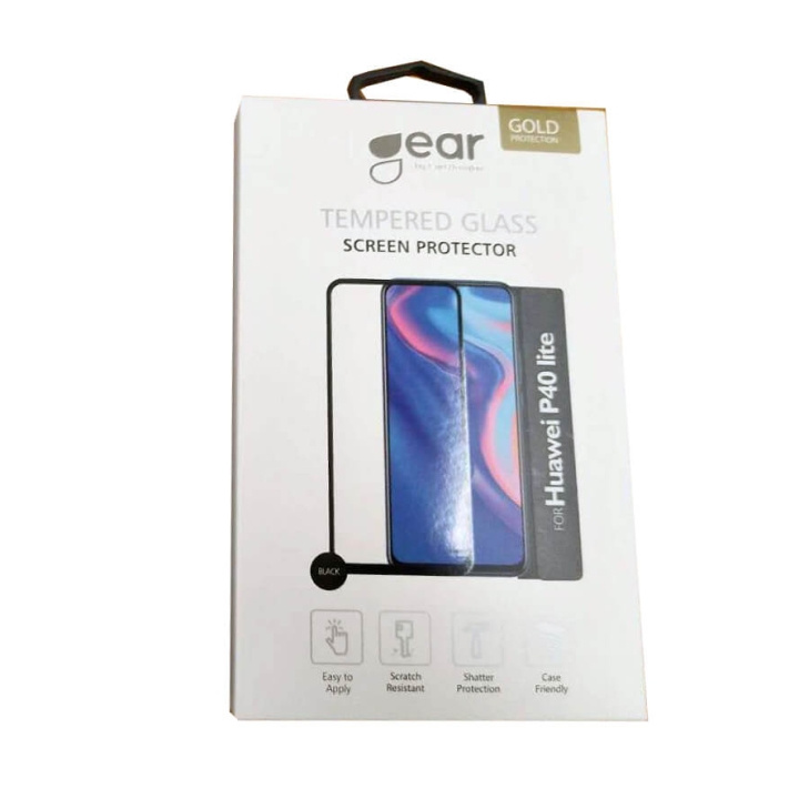 Glas Prot. 2,5D Full Cover Huawei P40 Lite in de groep SMARTPHONE & TABLETS / Mobielbescherming / Huawei bij TP E-commerce Nordic AB (C12442)