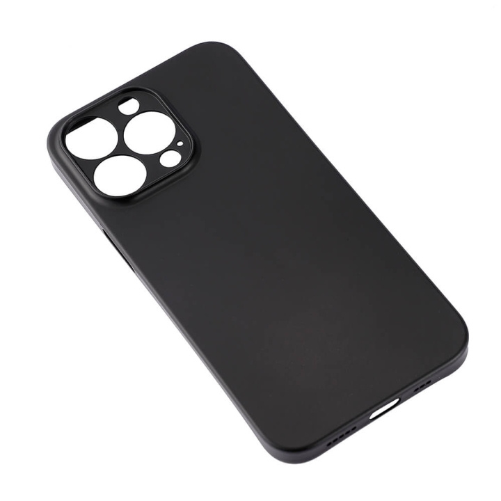 Mobile cover Ultraslim SOLID BLACK iPhone 13 Pro in de groep SMARTPHONE & TABLETS / Mobielbescherming / Apple / iPhone 13 Pro / Hoesjes bij TP E-commerce Nordic AB (C12576)