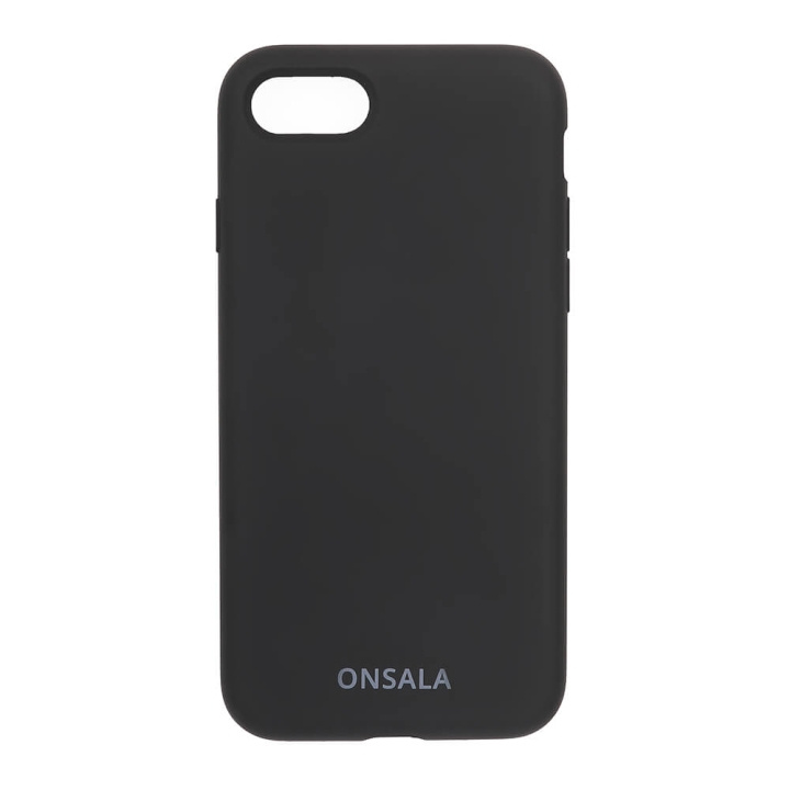 Mobile Cover Silicone Black iPhone 6/7/8/SE in de groep SMARTPHONE & TABLETS / Mobielbescherming / Apple / iPhone 8 / Hoesjes bij TP E-commerce Nordic AB (C12585)