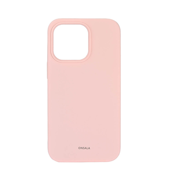 Mobilecover Silicone Chalk Pink iPhone 13 Pro in de groep SMARTPHONE & TABLETS / Mobielbescherming / Apple / iPhone 13 Pro / Hoesjes bij TP E-commerce Nordic AB (C12605)