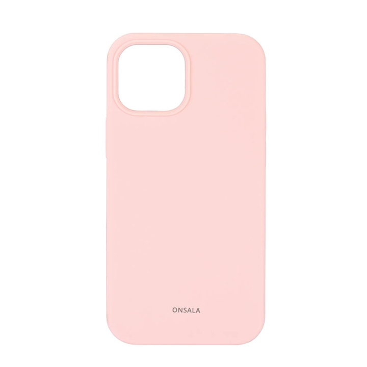 Mobilecover Silicone Chalk Pink iPhone 13 Mini in de groep SMARTPHONE & TABLETS / Mobielbescherming / Apple / iPhone 13 Mini / Hoesjes bij TP E-commerce Nordic AB (C12607)