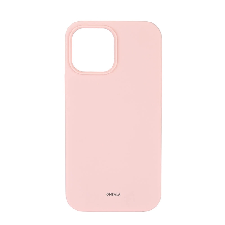 Mobilecover Silicone Chalk Pink iPhone 13 Pro Max in de groep SMARTPHONE & TABLETS / Mobielbescherming / Apple / iPhone 13 Pro Max / Hoesjes bij TP E-commerce Nordic AB (C12609)