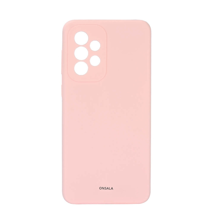 Mobilecover Silicone Chalk Pink Samsung A33 in de groep SMARTPHONE & TABLETS / Mobielbescherming / Samsung bij TP E-commerce Nordic AB (C12613)