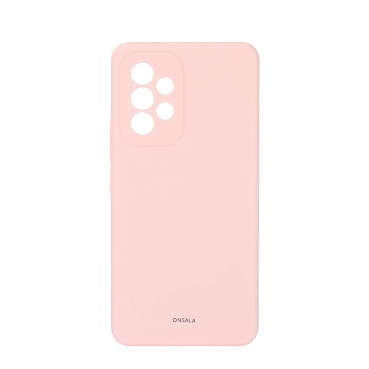 Mobilecover Silicone Chalk Pink Samsung A53 in de groep SMARTPHONE & TABLETS / Mobielbescherming / Samsung bij TP E-commerce Nordic AB (C12615)