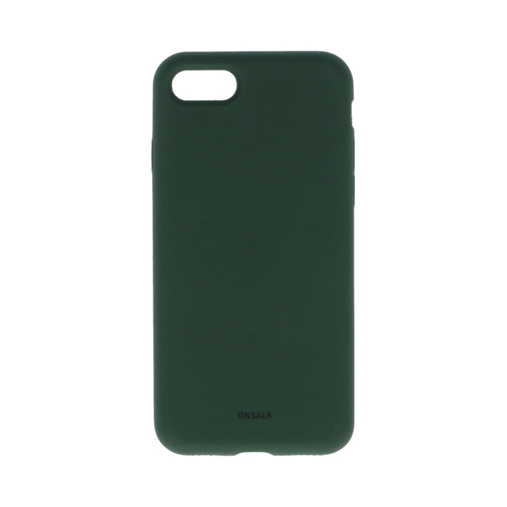Mobilecover Silicone iPhone 6/7/8/SE Olive Green in de groep SMARTPHONE & TABLETS / Mobielbescherming / Apple / iPhone 8 / Hoesjes bij TP E-commerce Nordic AB (C12621)