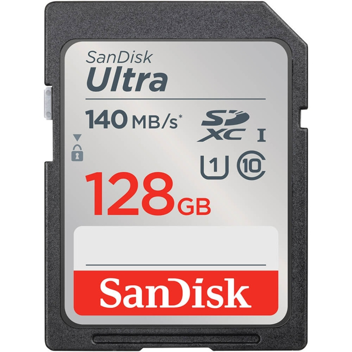 SanDisk Geheugenkaart SDXC Ultra 128 GB 140 MB/s in de groep HOME ELECTRONICS / Opslagmedia / Geheugenkaarten / SD/SDHC/SDXC bij TP E-commerce Nordic AB (C12626)