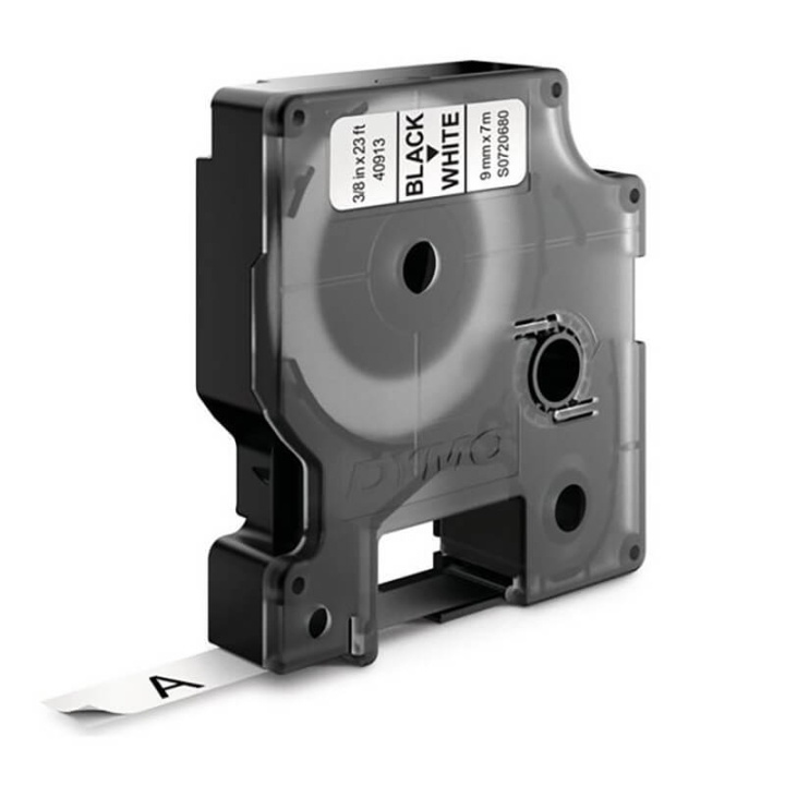DYMO Lint S0720680 40913 9mm Zwart op Wit in de groep COMPUTERS & RANDAPPARATUUR / Printers & Accessoires / Printers / Label machines & Accessoires / Tape bij TP E-commerce Nordic AB (C12690)