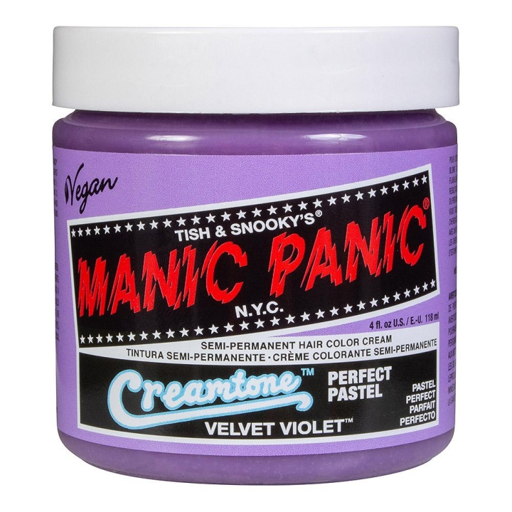 Manic Panic Classic Cream Pastel Velvet Violet in de groep BEAUTY & HEALTH / Haar & Styling / Haarverzorging / Haarverf / Haarverf & Kleurbommen bij TP E-commerce Nordic AB (C12910)