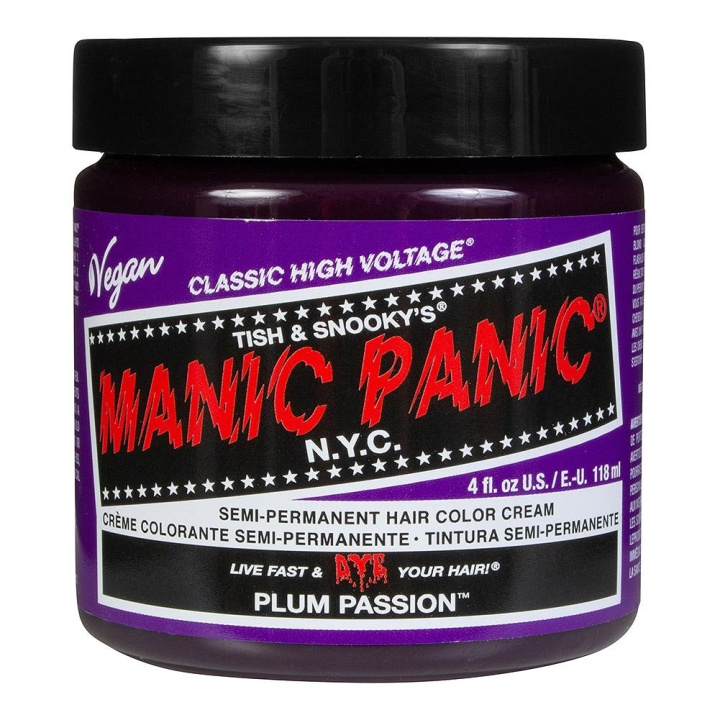 Manic Panic Classic Cream Plum Passion in de groep BEAUTY & HEALTH / Haar & Styling / Haarverzorging / Haarverf / Haarverf & Kleurbommen bij TP E-commerce Nordic AB (C12911)