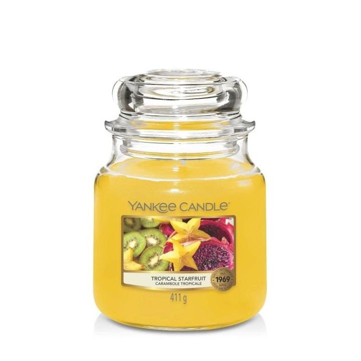 Yankee Candle Classic Medium Jar Tropical Starfruit 411g in de groep BEAUTY & HEALTH / Geuren & Parfum / Overige geuren / Geurkaarsen bij TP E-commerce Nordic AB (C12948)