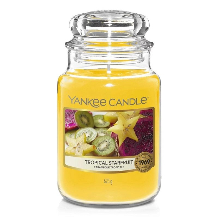 Yankee Candle Classic Large Jar Tropical Starfruit 623g in de groep BEAUTY & HEALTH / Geuren & Parfum / Overige geuren / Geurkaarsen bij TP E-commerce Nordic AB (C12951)