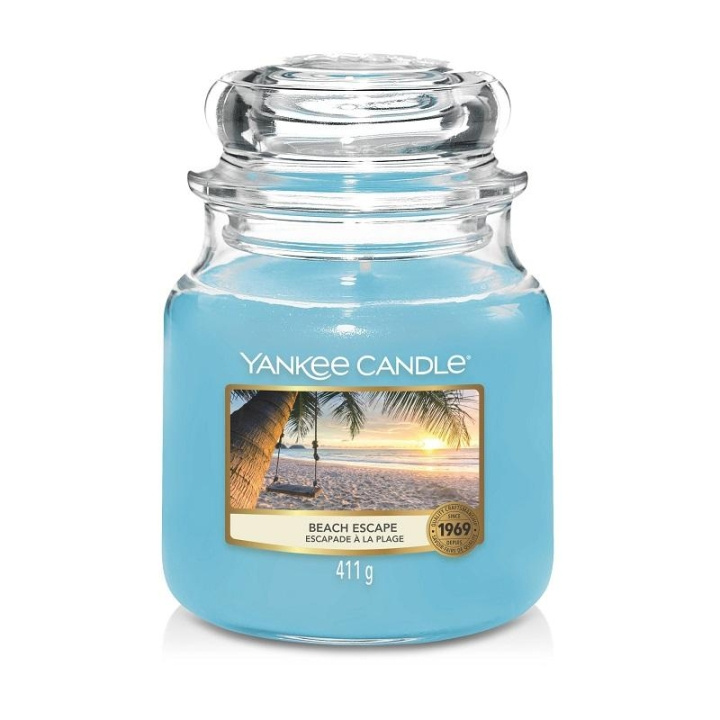 Yankee Candle Classic Medium Jar Beach Escape 411g in de groep BEAUTY & HEALTH / Geuren & Parfum / Overige geuren / Geurkaarsen bij TP E-commerce Nordic AB (C12952)