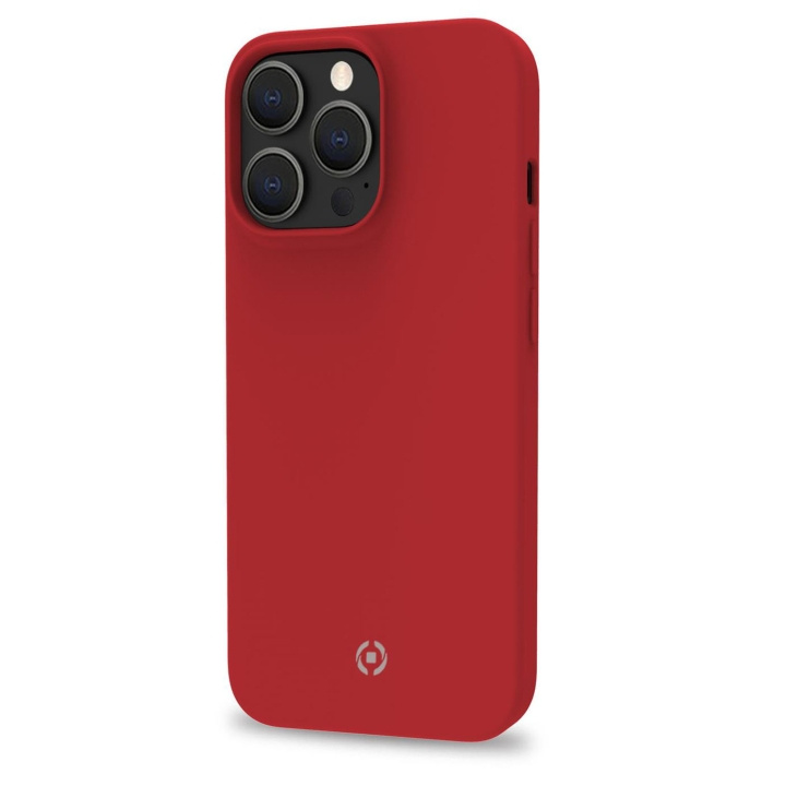 Celly Cromo Soft rubber case iPhone 14 Pro, Röd in de groep SMARTPHONE & TABLETS / Mobielbescherming / Apple / iPhone 14 bij TP E-commerce Nordic AB (C12978)