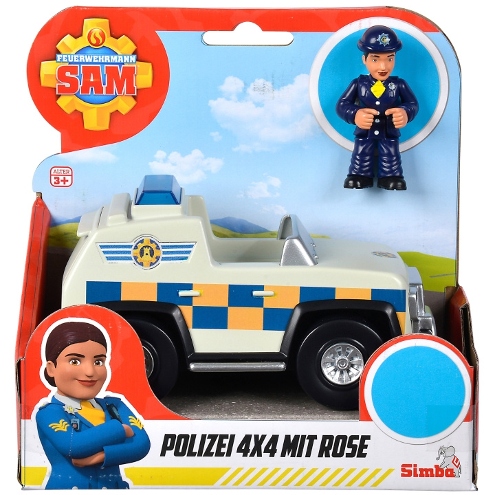 Brandman Sam Police 4x4x with Rose Figurine in de groep SPEELGOED, KINDER- & BABYPRODUCTEN / Speelgoed / Speelgoedauto\'s bij TP E-commerce Nordic AB (C13031)