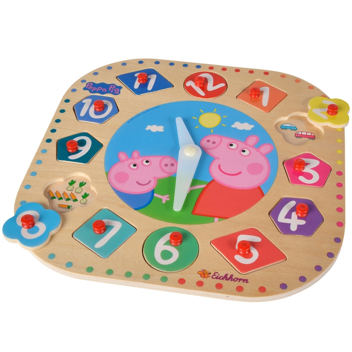 Greta Gris Greta Gris Pusselklocka in de groep SPEELGOED, KINDER- & BABYPRODUCTEN / Speelgoed / Kinderpuzzel bij TP E-commerce Nordic AB (C13033)