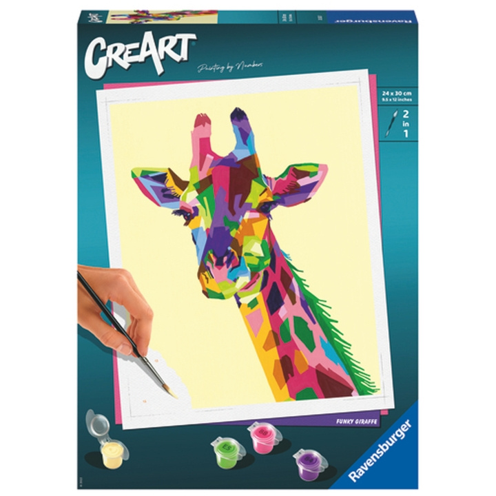 Ravensburger CreArt Funky Giraffe in de groep SPEELGOED, KINDER- & BABYPRODUCTEN / Speelgoed / Ambachten bij TP E-commerce Nordic AB (C13035)