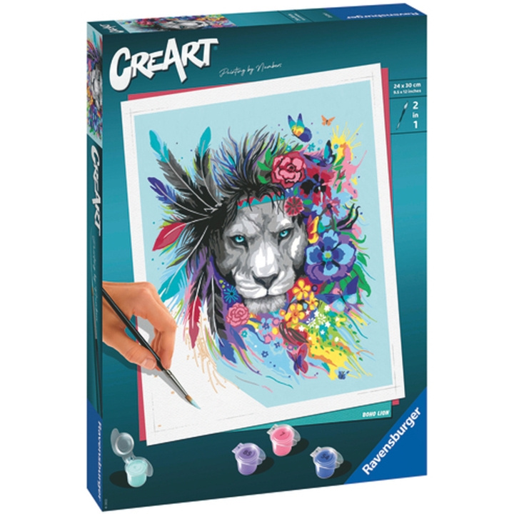 Ravensburger CreArt Boho Lion in de groep SPEELGOED, KINDER- & BABYPRODUCTEN / Speelgoed / Ambachten bij TP E-commerce Nordic AB (C13038)