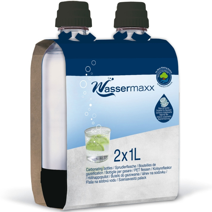 SodaStream 2x1L Wassermaxx flaskor in de groep HUISHOUDEN & TUIN / Huishoudelijke apparaten / Water & Sap / Carbonatatiemachines / Accessoires bij TP E-commerce Nordic AB (C13050)