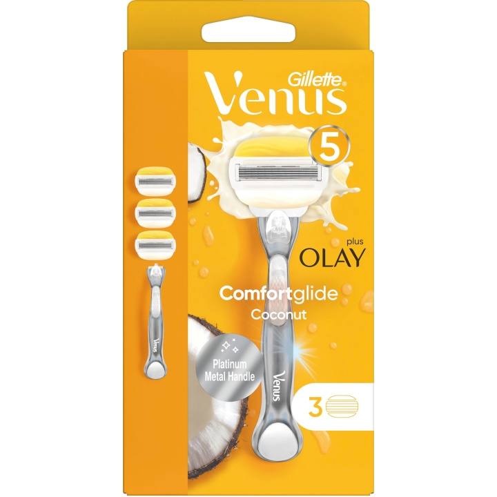 Gillette Venus Rakhyvel Comfortglide Coconut Olay 3st in de groep BEAUTY & HEALTH / Haar & Styling / Scheren & Trimmen / Scheermessen & Accessoires bij TP E-commerce Nordic AB (C13101)