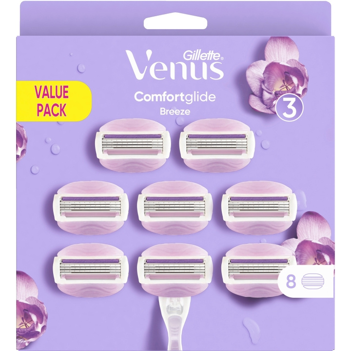 Gillette Venus Rakblad Comfortglide Breeze 8st in de groep BEAUTY & HEALTH / Haar & Styling / Scheren & Trimmen / Scheermessen & Accessoires bij TP E-commerce Nordic AB (C13123)